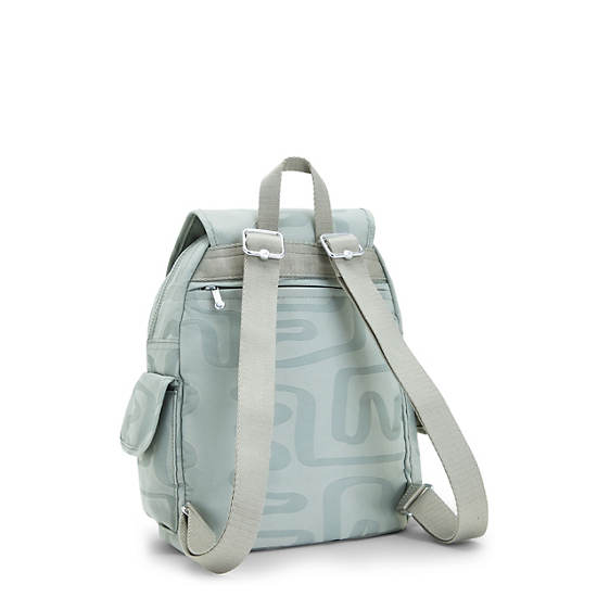 Kipling City Pack Small Klassieke Printed Rugzak Turquoise | BE 1504WN